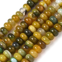 Натуральные полосатые агатовые бусы&nbsp;G-F790-I01-01S