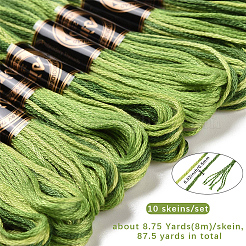 10 Strang 6-lagiges Polyester-Stickgarn&nbsp;OCOR-CY0004-38K