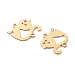Ionenplattierung (IP) 304 Edelstahl Hohlverbinder Charms&nbsp;STAS-P332-05G