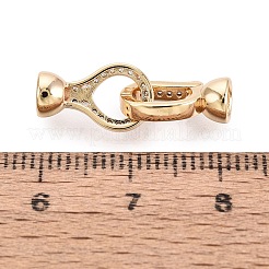 Messing Micro Pave klare Zirkonia Falte über Verschlüsse&nbsp;KK-Q074-15G
