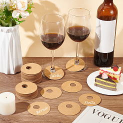 Бумажные подвески для бокалов для вина&nbsp;LS-AJEW-WH0009-60A-02