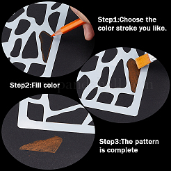 12 foglio di modelli di stencil per pittura e disegno di animali domestici&nbsp;DIY-WH0430-339