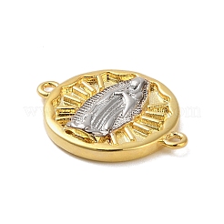 Покрытие стойки латунные плоские круглые подвески-соединители&nbsp;KK-P261-04P