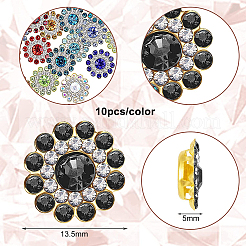Cabochon acrilici 100pz 10 colori&nbsp;OACR-GF0001-09