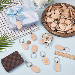 Брелки из бука&nbsp;KEYC-WH0003-22P-1