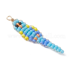 5шт подвески из стеклянного бисера&nbsp;PALLOY-MZ01239