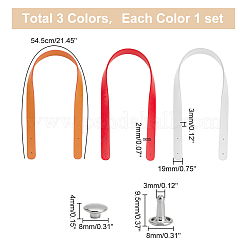 3 комплект 3-х цветных ручек для сумок из искусственной кожи&nbsp;FIND-WR0008-65