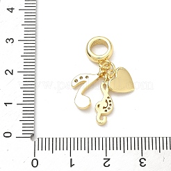 Латунь микропаве прозрачный кубический цирконий европейские подвески с подвесками&nbsp;KK-P345-50G