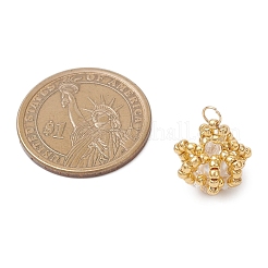 Подвески-короны из стеклянных бусинок&nbsp;PALLOY-MZ01042-04