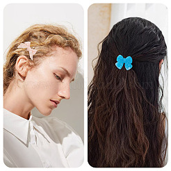 40 pezzo di fermaglio per capelli in coccodrillo di ferro di 2 colori&nbsp;PHAR-TADJ0001-12