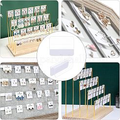 Прозрачные пластиковые самоклеющиеся язычки для подвешивания&nbsp;LS-CDIS-WH0008-02