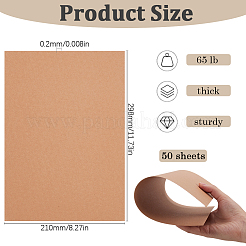 50 cartoncino di carta da pacchi formato A4&nbsp;DIY-SP0003-11A