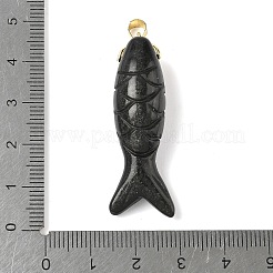 Резные подвески из смешанных натуральных и синтетических драгоценных камней&nbsp;G-P599-08G