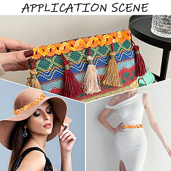 Бусины-пайетки из полиэстера&nbsp;OCOR-WH20004-06G