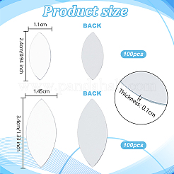 200 шт. 2 стиля зеркальной поверхности мозаичные плитки стеклянные кабошоны&nbsp;DIY-OC0012-43