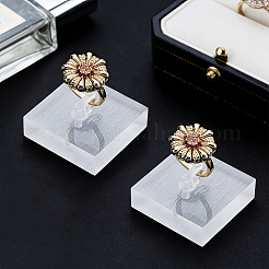 Expositores de anillos individuales de acrílico&nbsp;RDIS-WH0007-13B