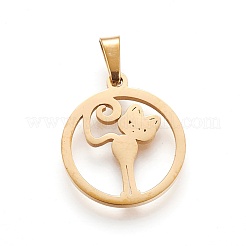 Подвески в виде котят из нержавеющей стали 304&nbsp;STAS-P234-40G