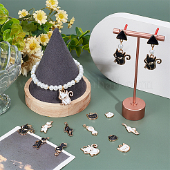 72pcs 12 Arten Legierungs-Emaille-Charms&nbsp;ENAM-SC0006-12