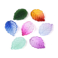 Двухцветные подвески из прозрачного стекла&nbsp;GLAA-N060-02