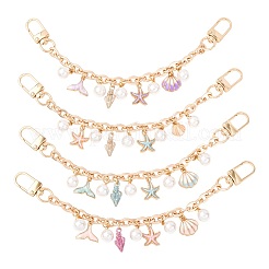 Сплав цепи сумки удлинители цепи&nbsp;HJEW-FS00057-04