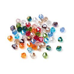 400шт 10 цвета гальванические стеклянные бусины&nbsp;EGLA-YW0001-15