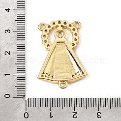 Breloques en laiton serties de micro-pavés de zircone cubique transparente pour lustre&nbsp;CU-CBA83BD-17G