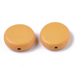 Perles de bois naturel peintes&nbsp;WOOD-R265-11I
