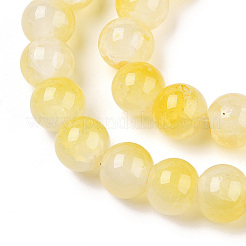 Perles de verre imitation jade à craqueler&nbsp;LS-DGLA-T003-8mm-03
