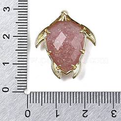 Natürliche Erdbeer-Quarz-Anhänger&nbsp;G-U019-02G-06