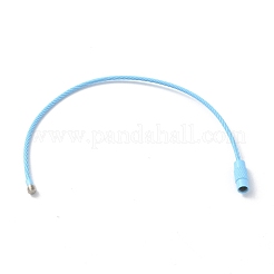 Peinture de cuisson porte-clés en fil de câble en acier inoxydable&nbsp;AJEW-WH0413-15J