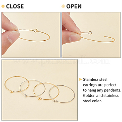 60 шт. 2 цвета 316 хирургическая нержавеющая сталь бокалы кольца подвески&nbsp;STAS-DC0001-45