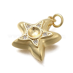 Латунные микро проложить кубического циркония подвески&nbsp;KK-D431-021B-01G