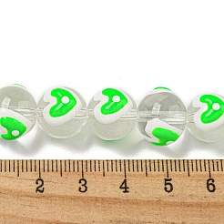 Прозрачное стекло с эмалевыми бусинами&nbsp;GLAA-N0028-04A