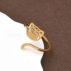 Кольца-манжеты из нержавеющей стали 304 для женщин&nbsp;RJEW-F195-02G