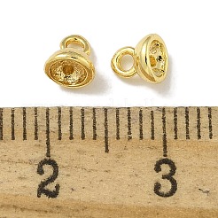 Perle pendenti in ottone con cappuccio&nbsp;KK-P284-15G-01