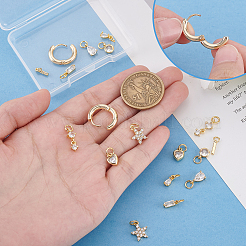 Наборы для изготовления сережек-колец из латуни&nbsp;GLAA-PH0033-52