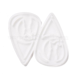 Stampi in silicone fai da te a goccia con ciondoli luna e gatto&nbsp;DIY-D060-09
