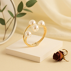 2 шт. браслеты-манжеты из сплава 2 цветов&nbsp;BJEW-GO0001-06