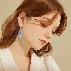 10pcs 7 Farben transparente Glasperlen&nbsp;GLAA-FS0002-73