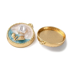 Подвески из эмалевого сплава легкого золота&nbsp;ENAM-B028-30KCG-01