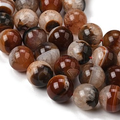 Природный агат бисер нитей&nbsp;G-F820-K06-16mm-01B