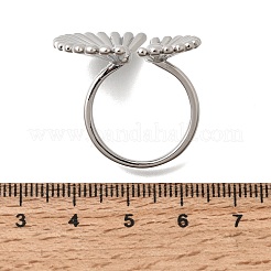 Bagues ouvertes en laiton pour femmes&nbsp;RJEW-F215-08P