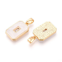 Латунные подвески из ракушек&nbsp;KK-CJC0015-13