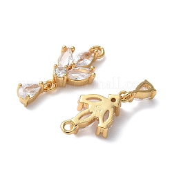 Латунные микро проложить кубического циркония подвески&nbsp;KK-D024-20G