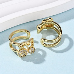 Серьги-манжеты из циркония&nbsp;LS-EJEW-D328-06G-02