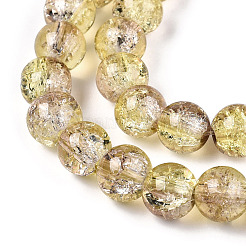 Окрашенного распылением треск стеклянные бусы нити&nbsp;CCG-Q002-8mm-05