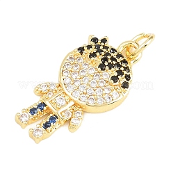 Colgante micropavé cubic zirconia de latón&nbsp;LS-KK-D258-36G-04
