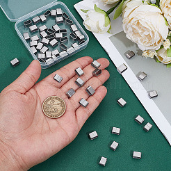 60 шт. 201 нержавеющая сталь слайд-брелок&nbsp;STAS-ME0002-75