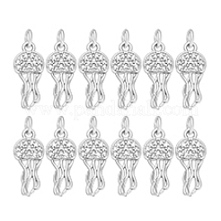 12pcs latón micro pavé colgantes de circonita cúbica&nbsp;KK-PH0014-34P