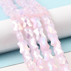 Нити стеклянных бусин ab цветной пластины&nbsp;EGLA-P051-06A-C01